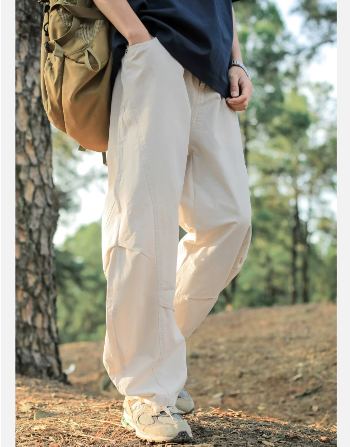 Split-Hem Wide-Leg Trousers