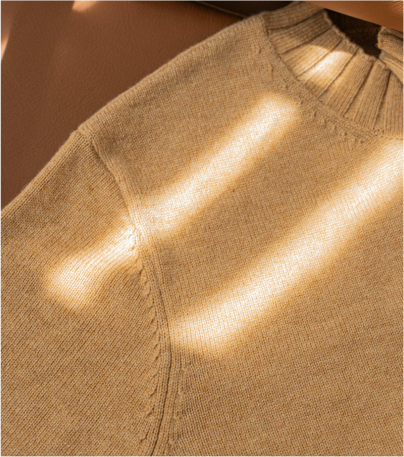 Long-Sleeve Crew Neck Knit Sweater