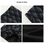 Vintage Plaid A-Line Skirt