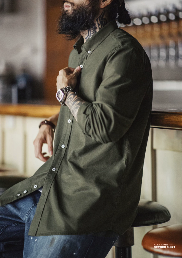 Oxford Collar Shirt Long Sleeve