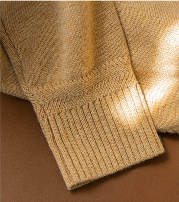 Long-Sleeve Crew Neck Knit Sweater