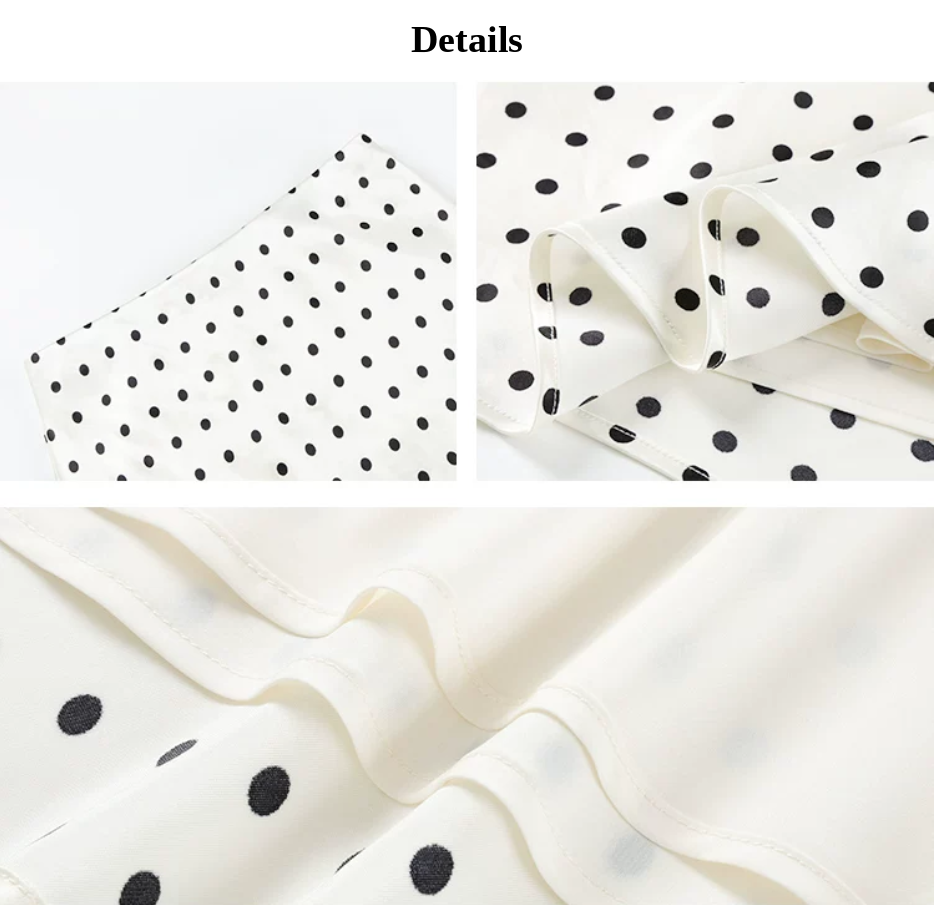 Satin Polka-Dot Mermaid Skirt