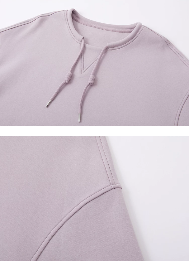 DME Style crewneck sweatshirt for women in cotton blend