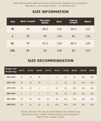 CULTUM cooling modal shirt size chart