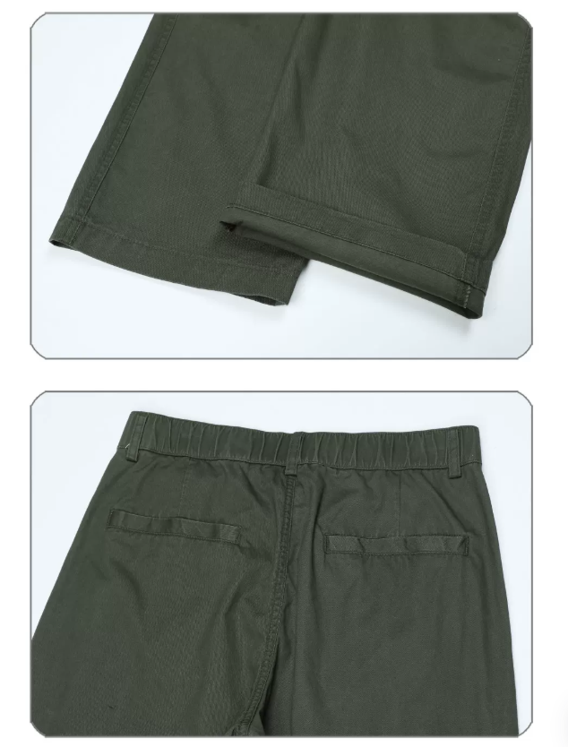 Wide-Leg Elastic Casual Pants