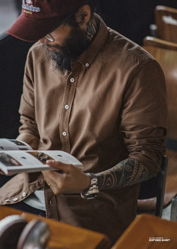 Oxford Collar Shirt Long Sleeve