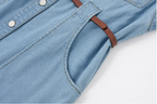 Washed Denim Sleeveless Dress