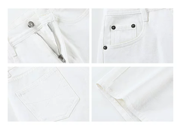 Wide-Leg A-Line Denim Shorts