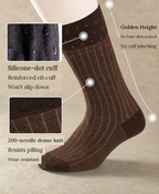 Cultum mercerised cotton mid-calf socks for men