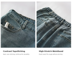 Plus-Size High-Waist Cropped Jeans