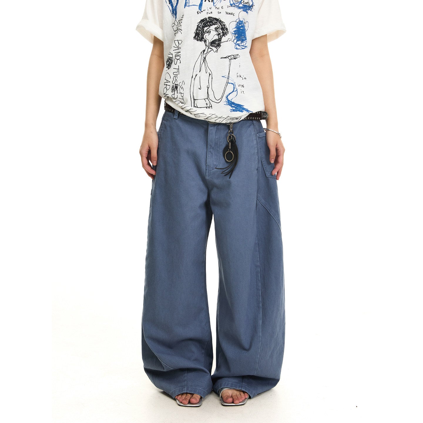 Curved Baggy Street Pants