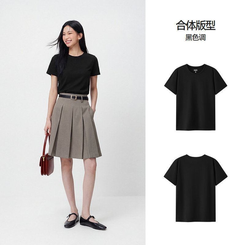 U-Neck Drop-Shoulder Tee