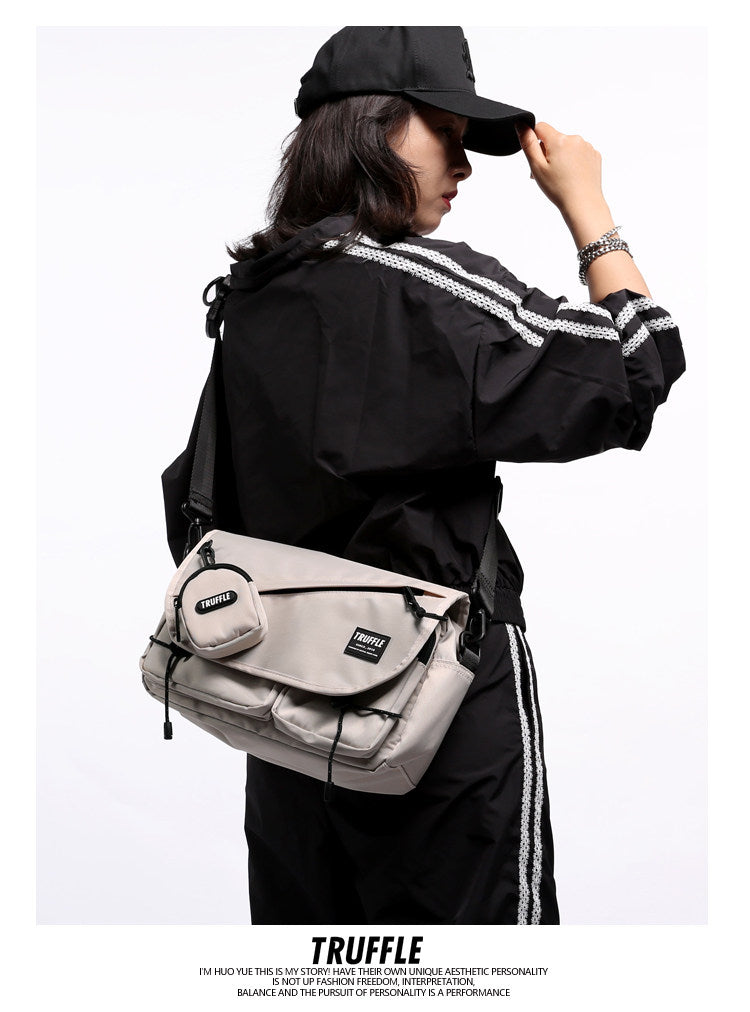 Truffle crossbody shoulder backpack