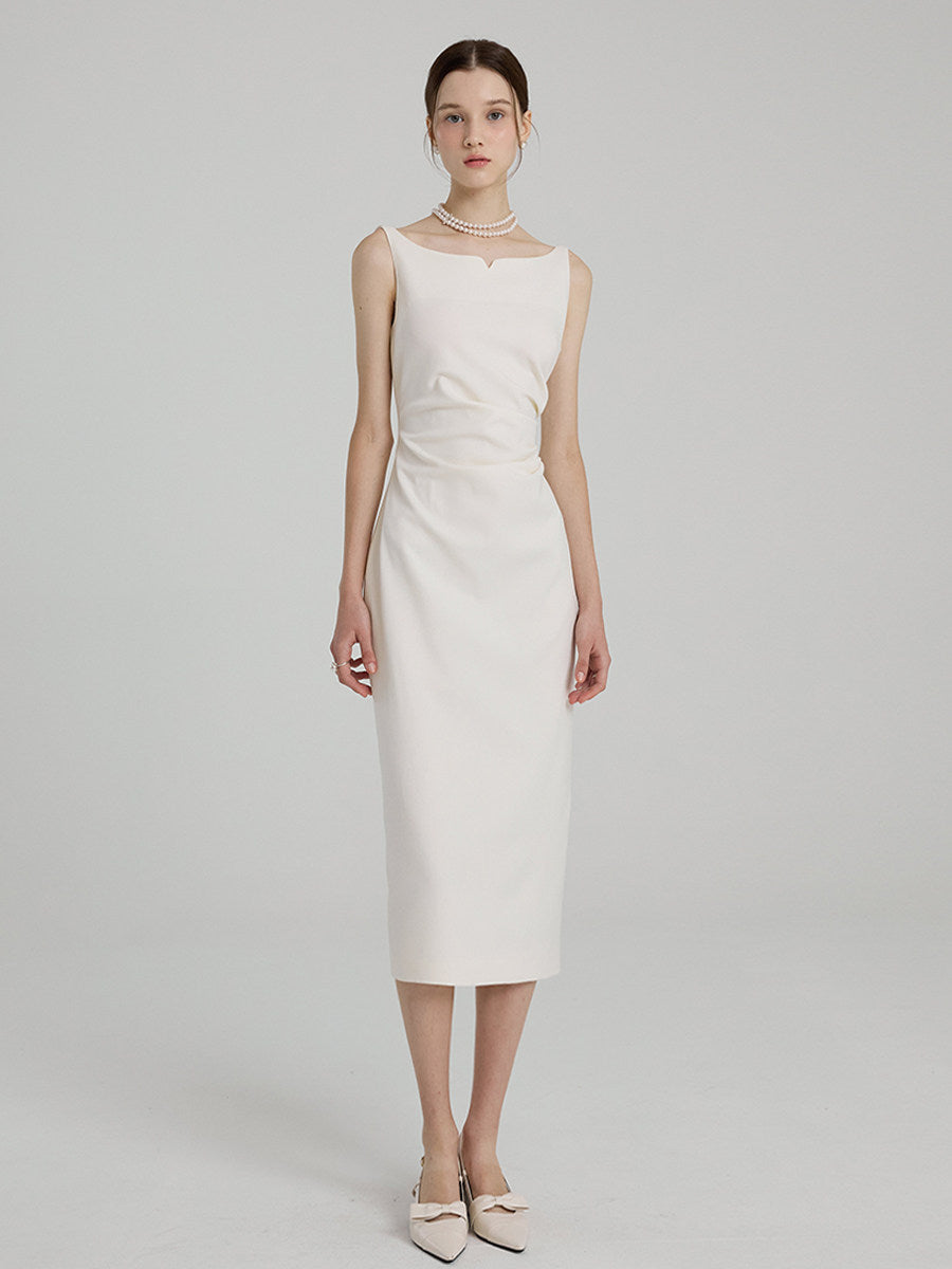 Pleated Commuter Dress