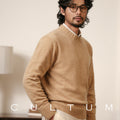 Long-Sleeve Crew Neck Knit Sweater