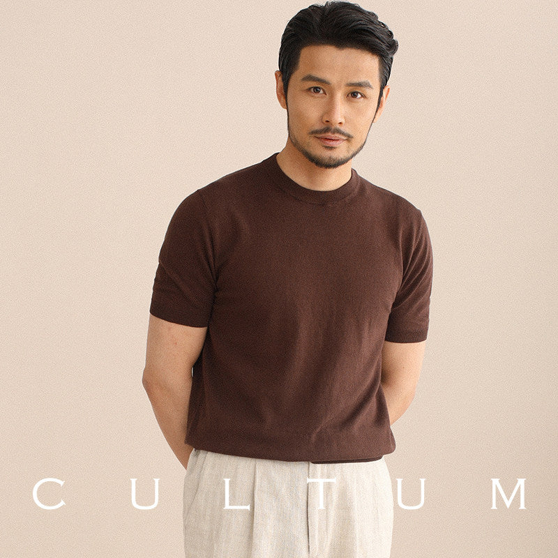 Breathable Knit Crewneck Tee