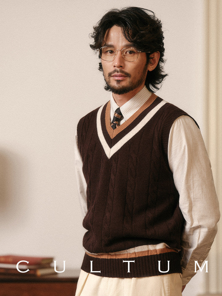 Merino Wool Sleeveless Vest
