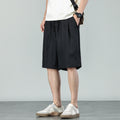Lyocell Straight-Leg Casual Shorts