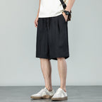 Lyocell Straight-Leg Casual Shorts