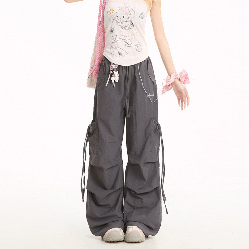 Loose Straight-Leg Cargo Pants