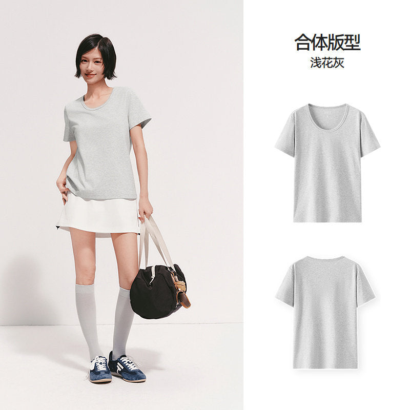 U-Neck Drop-Shoulder Tee