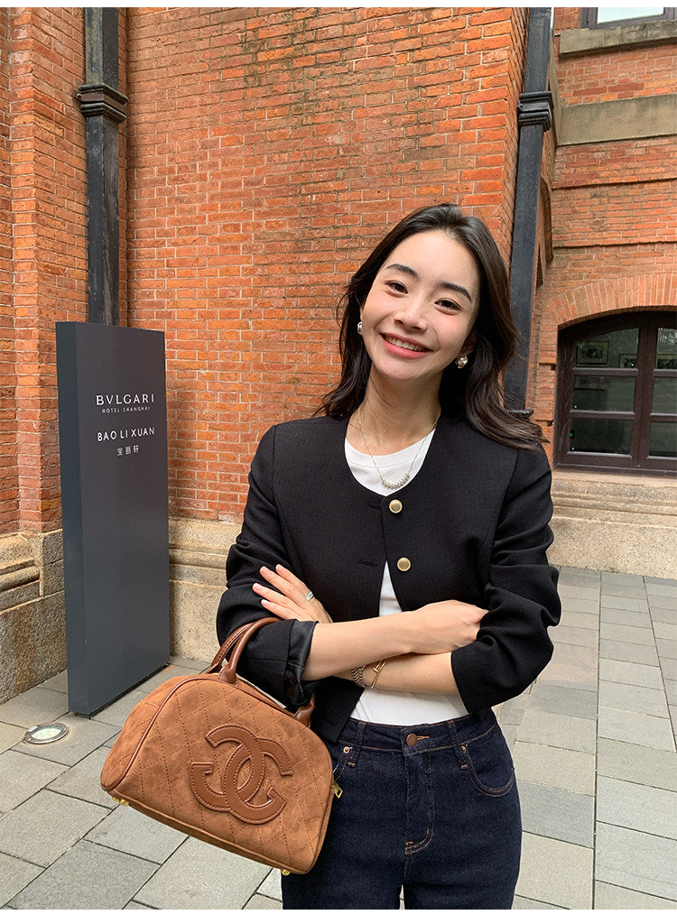 Cropped Tweed Jacket