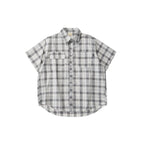 Vintage Plaid Drop-Shoulder Shirt