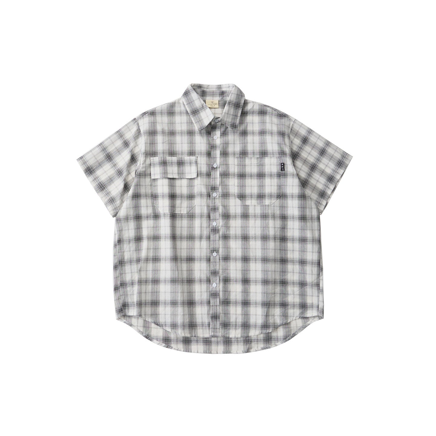 Vintage Plaid Drop-Shoulder Shirt