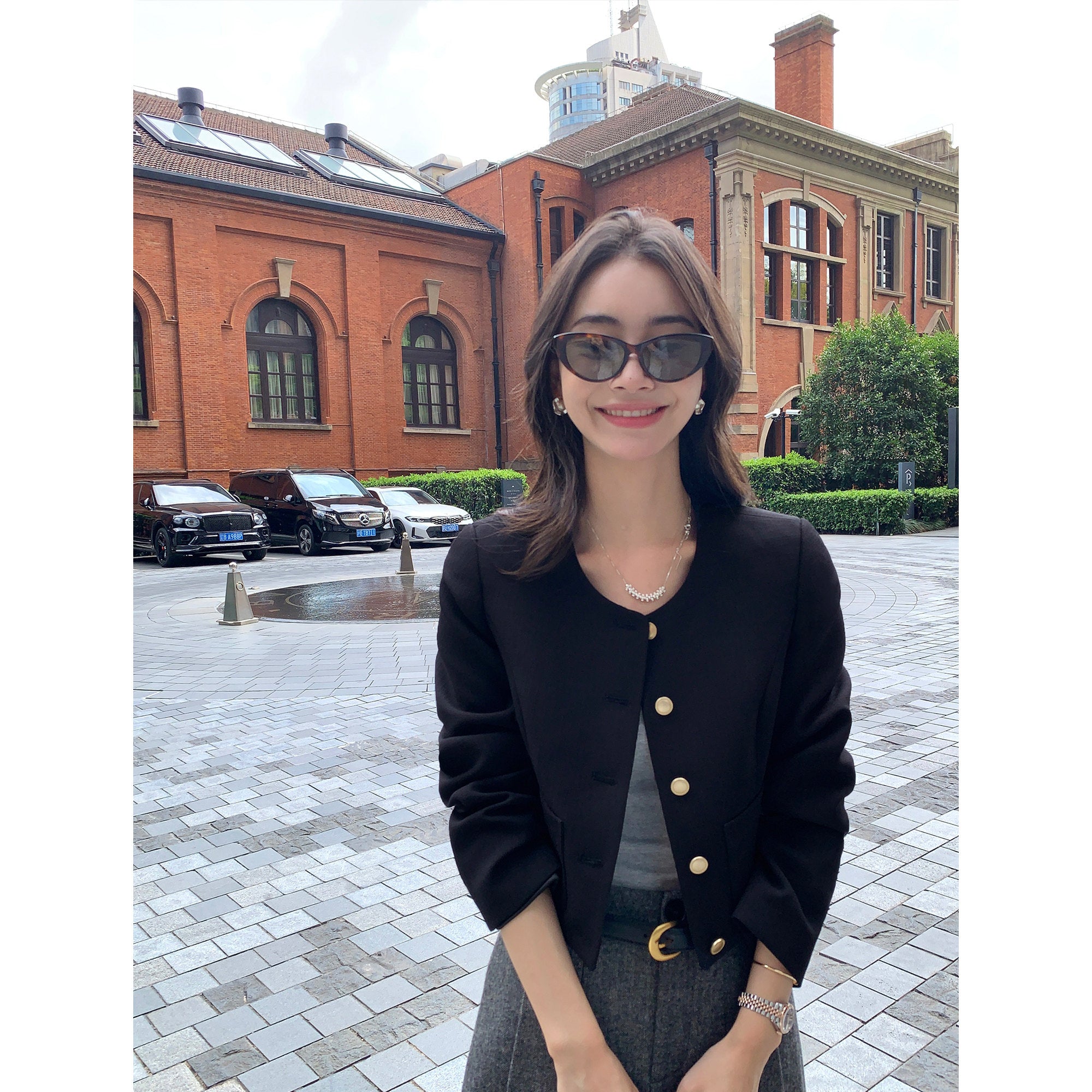 Cropped Tweed Jacket