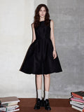 Waist-Cinching Sleeveless Dress