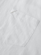 Lyocell Linen Drop-Shoulder Shirt
