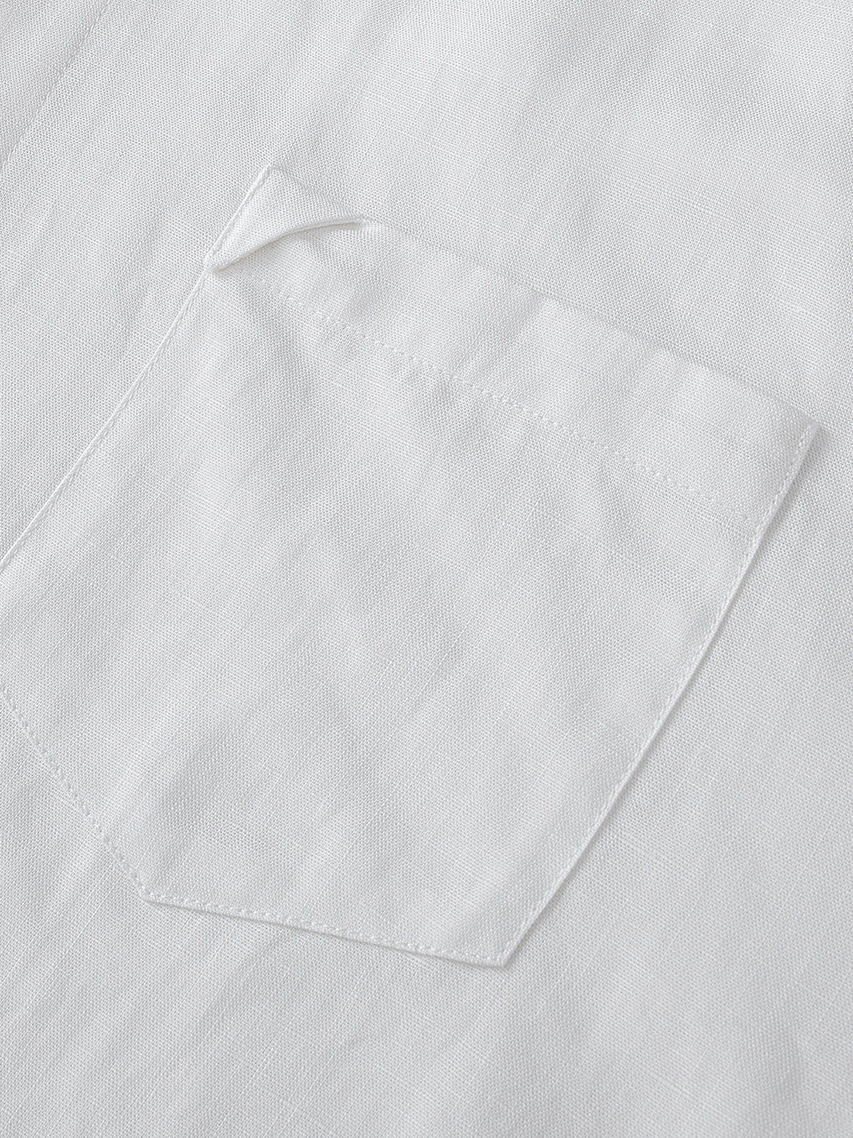 Lyocell Linen Drop-Shoulder Shirt