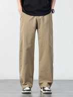 Wide-Leg Elastic Casual Pants