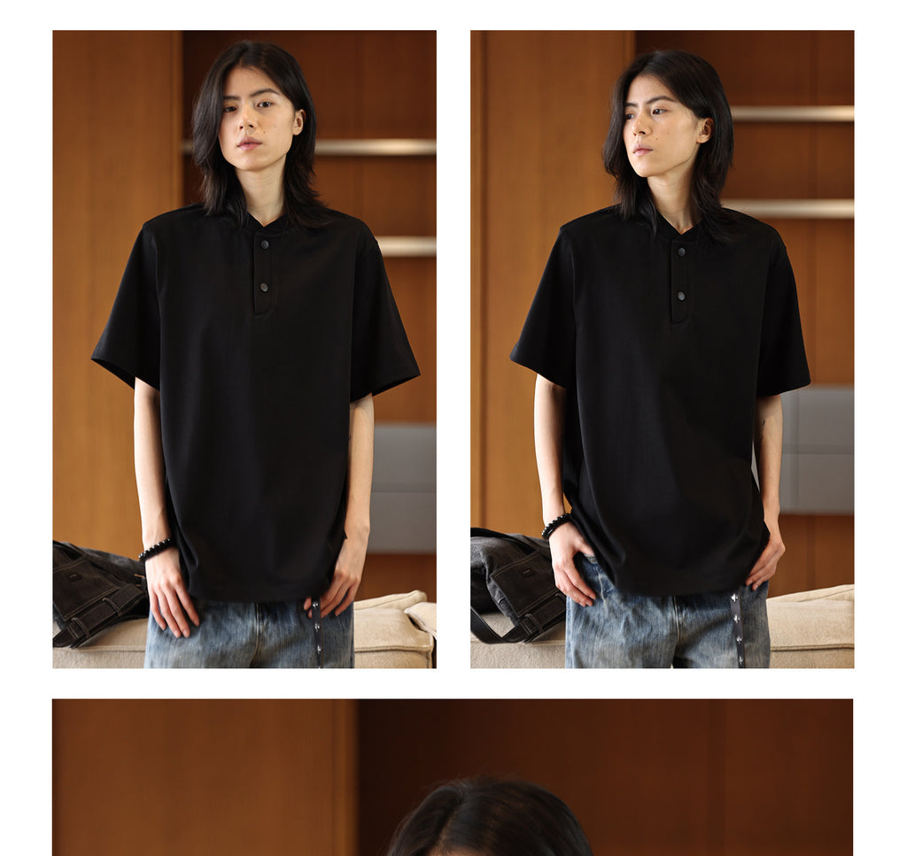 Henley Heavyweight Short-Sleeve Tee