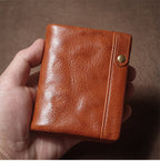 Mr. Mirror vegetable-tanned leather wallet in cowhide