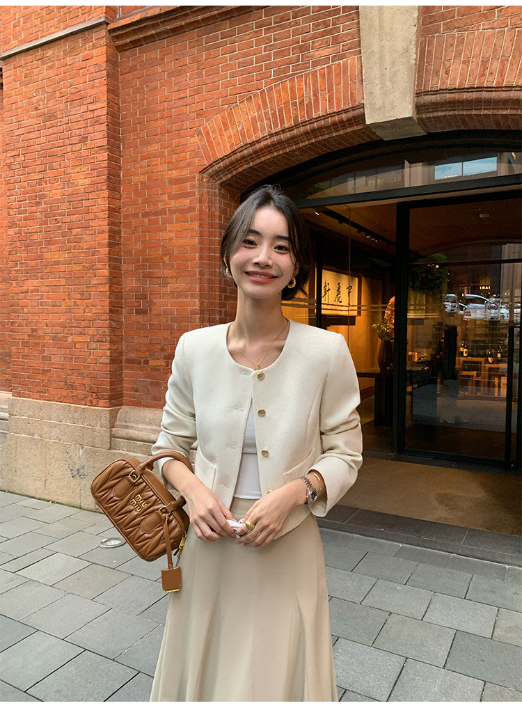 Cropped Tweed Jacket