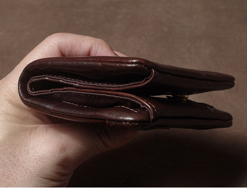 Mr. Mirror vegetable-tanned leather wallet in cowhide