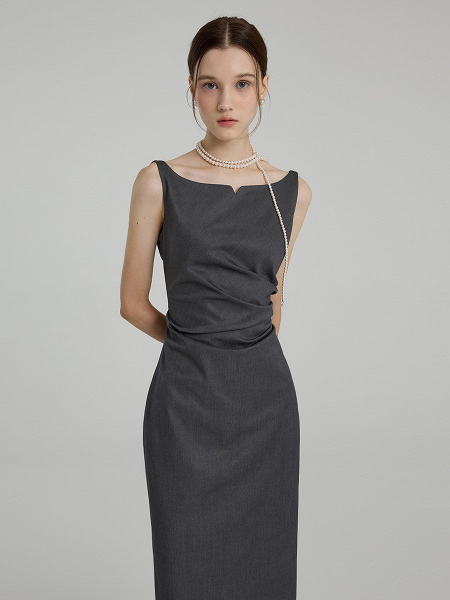Pleated Commuter Dress