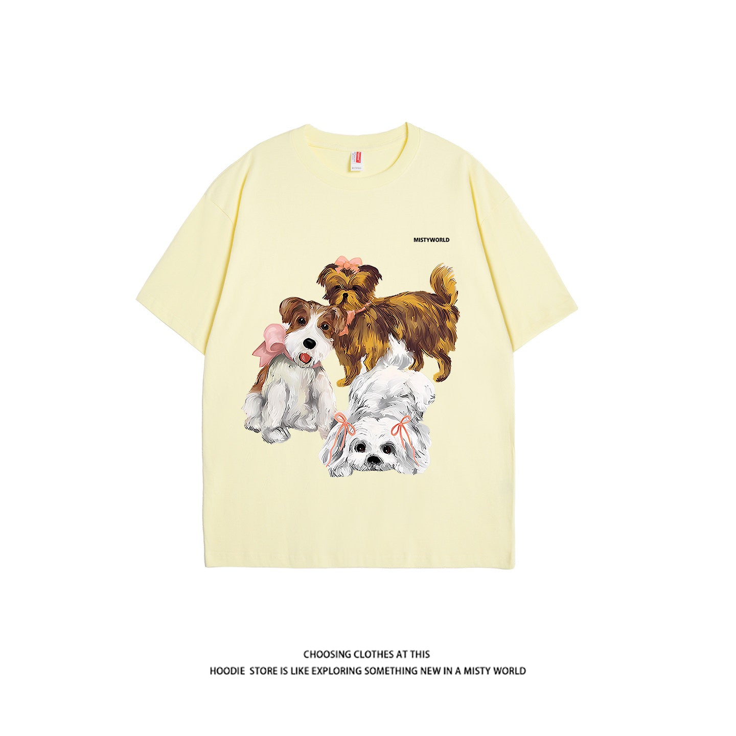 Puppy-Print Loose Tee