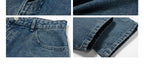 Draped Wide-Leg Jeans