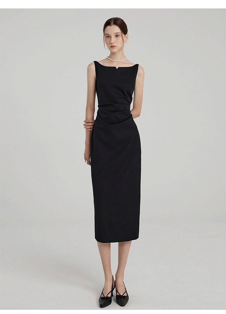 Pleated Commuter Dress