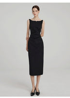 Pleated Commuter Dress