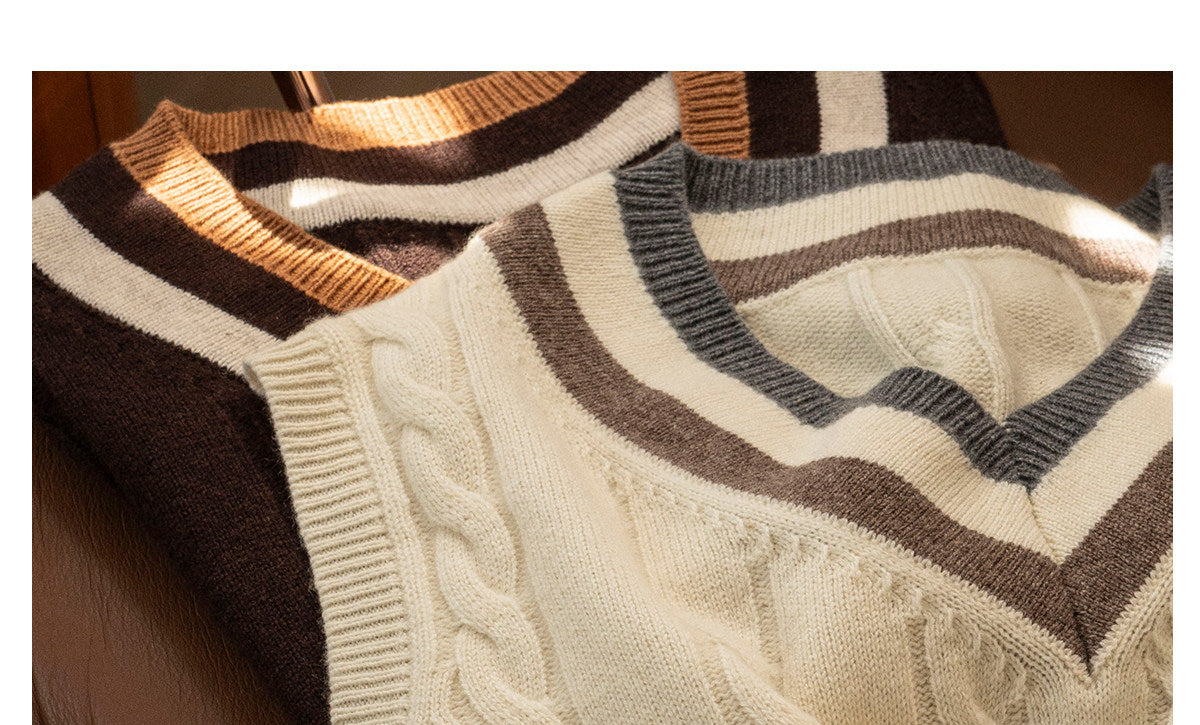 Merino Wool Sleeveless Vest
