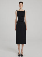Pleated Commuter Dress