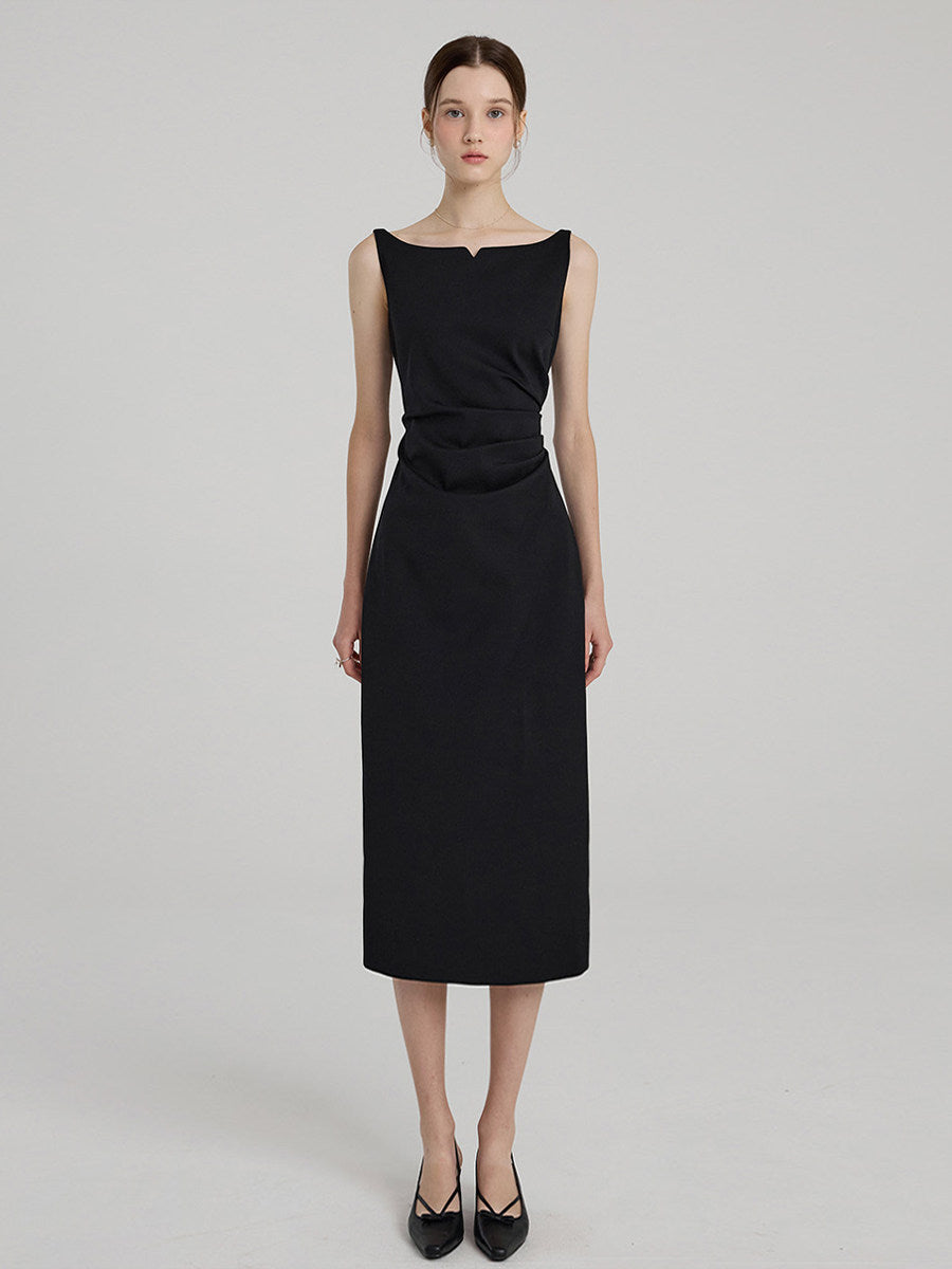 Pleated Commuter Dress
