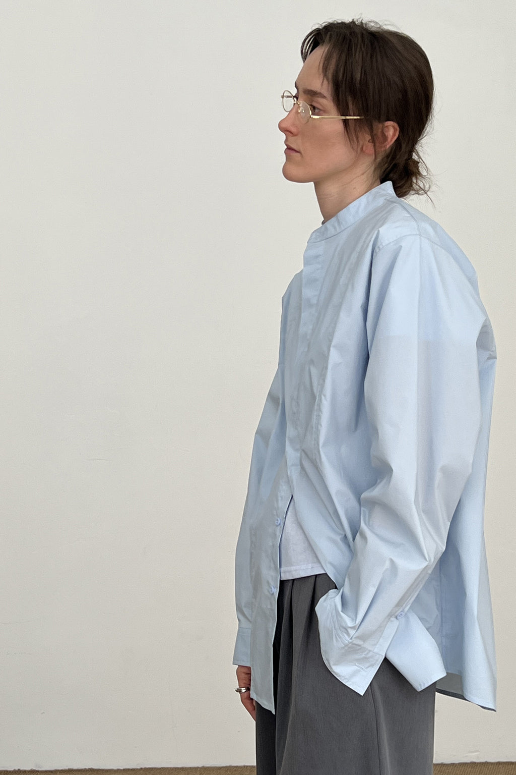 Crew-Neck Loose Shirt