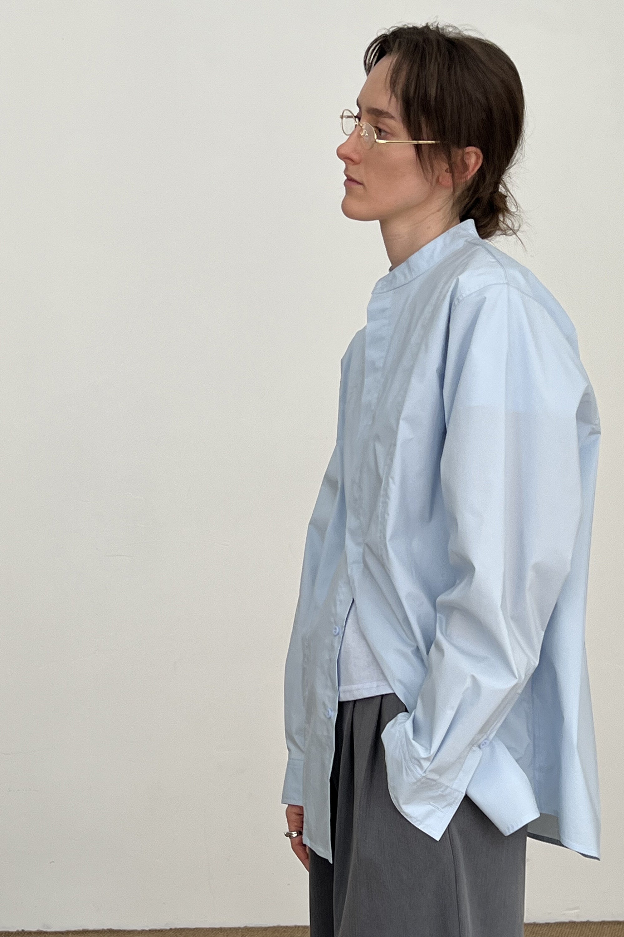 Crew-Neck Loose Shirt