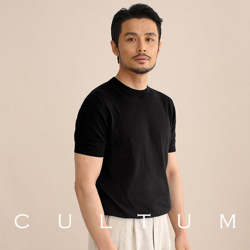 Breathable Knit Crewneck Tee