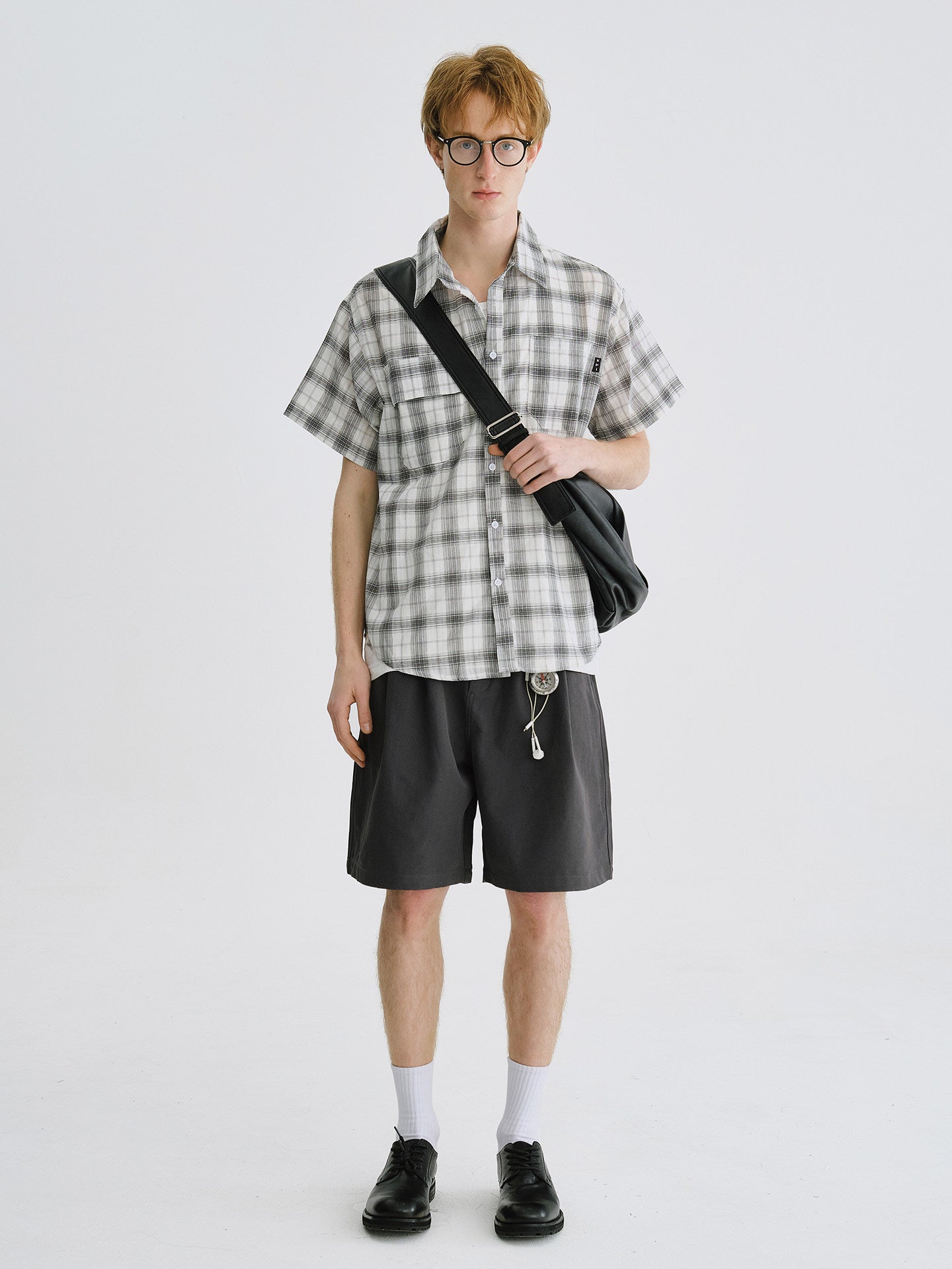 Vintage Plaid Drop-Shoulder Shirt