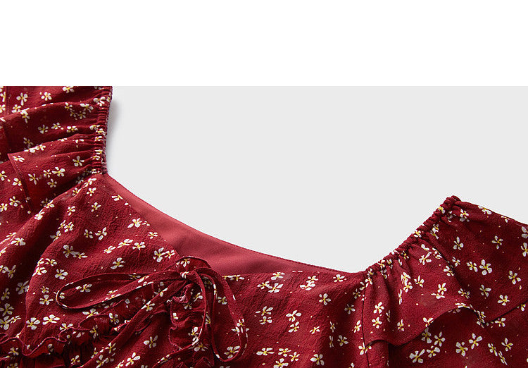 Chiffon Floral Maxi Dress